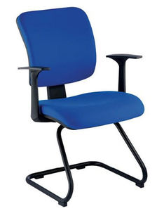 chaise visiteur contemporaine / en tissu / en cuir / en simili cuir