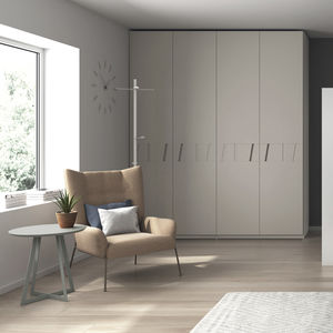 armoire contemporaine / en MDF / à porte battante / à tiroir