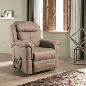 fauteuil contemporain / en cuir / inclinable / électrique