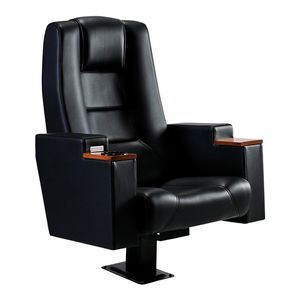 fauteuil de cinéma en cuir / noir