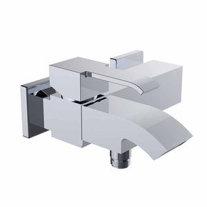 mitigeur de douche / pour baignoire / mural / en laiton chromé