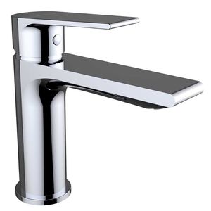 mitigeur pour vasque / en laiton chromé / 1 trou / pour hôtel