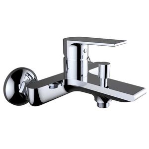 mitigeur de douche / pour baignoire / mural / en laiton chromé