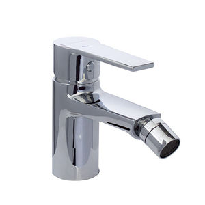 mitigeur pour bidet / en laiton chromé / 1 trou / pour hôtel