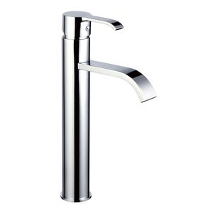 mitigeur pour vasque / en laiton chromé / 1 trou / cascade