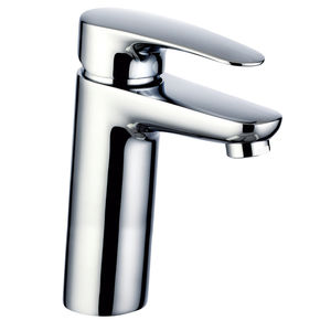 mitigeur pour vasque / en laiton chromé / 1 trou / pour hôtel