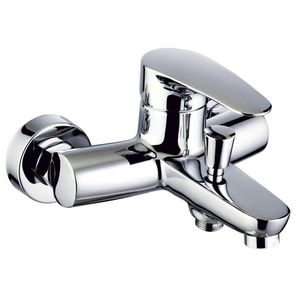 mitigeur de douche / pour baignoire / mural / en laiton chromé