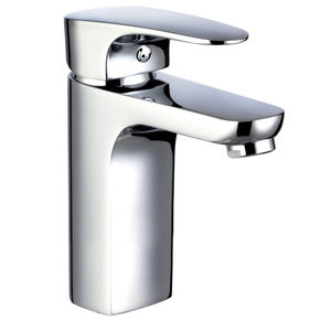 mitigeur pour vasque / en laiton chromé / 1 trou / pour hôtel