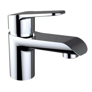 mitigeur pour vasque / en laiton chromé / 1 trou / pour hôtel