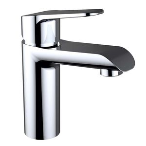 mitigeur pour vasque / en laiton chromé / 1 trou / pour hôtel