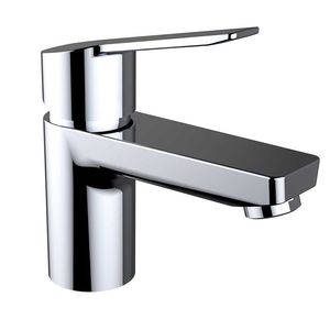 mitigeur pour vasque / en laiton chromé / 1 trou / pour hôtel