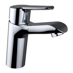mitigeur pour vasque / en laiton chromé / 1 trou / pour hôtel
