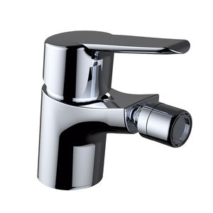 mitigeur pour bidet / en laiton chromé / 1 trou / pour hôtel