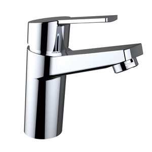 mitigeur pour vasque / en laiton chromé / 1 trou / pour hôtel