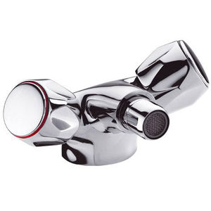 mélangeur pour bidet / à poser / en métal chromé / en laiton chromé