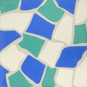carreau de ciment de salle de bain / au sol / 20x20 cm / à motif