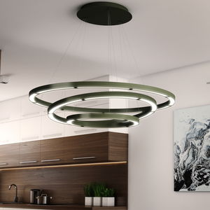 lustre contemporain / en métal / en polycarbonate / à LED