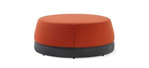 ottoman contemporain / en tissu / en cuir / tapissé
