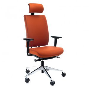 fauteuil de bureau contemporain / en polyuréthane / pivotant / à roulettes