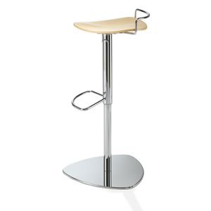 tabouret de bar contemporain / en acier inoxydable / en métal chromé / contract
