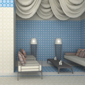 carrelage mural / pour sol / en porcelaine / à motif géométrique