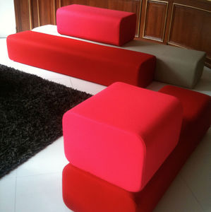banquette modulable / contemporaine / en tissu / sur mesure