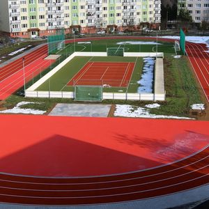 sol sportif en EPDM / pour extérieur / pour terrain de sport