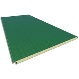 panneau sandwich pour façade / pour bardage / face en acier / 2 faces métalliques