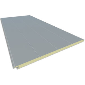panneau sandwich pour façade / pour bardage / face en acier / 2 faces métalliques