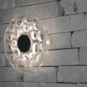 applique murale design original / en acier inoxydable / en polycarbonate / à LED