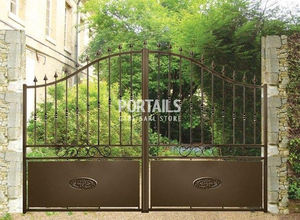 portails battants / en fer / à barreaudage / résidentiels