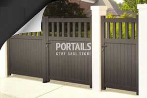 portails battants / en aluminium / à barreaux / à panneaux