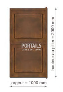 portillon en aluminium