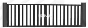 portails battants / en métal / à barreaux / industriels