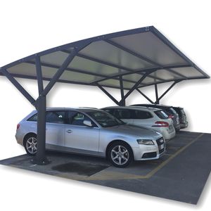 abri de voiture en acier / en polycarbonate / en PVC / professionnel