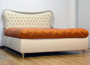 lit king size / de style / avec tête de lit / avec base de rangement
