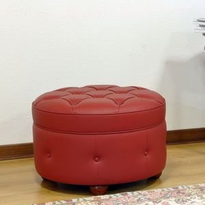 repose-pied chesterfield / en cuir / en tissu