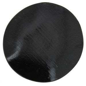 assiette plate / à dîner / ronde / en grès émaillé