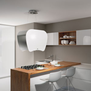 hotte de cuisine îlot / avec éclairage intégré / design original