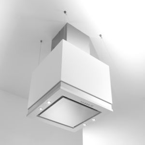 hotte de cuisine îlot / avec éclairage intégré / design original