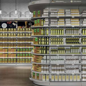 présentoir alimentaire / en métal / pour commerce