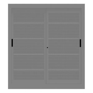 armoire de classement haute / en métal / avec porte coulissante / contemporaine