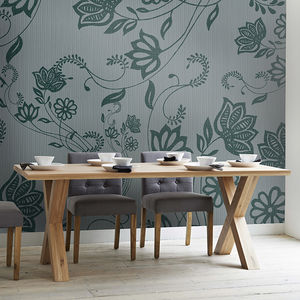 papiers peints contemporains / en tissu / en vinyle / motifs floraux