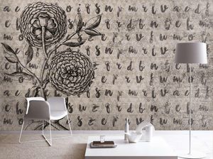 papiers peints contemporains / en tissu / en vinyle / motifs floraux