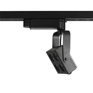 éclairage sur rail à LED / carré / en acier / pour commerce