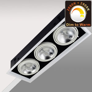 spot encastrable au plafond / à LED / rectangulaire / en métal