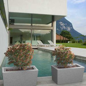jardinière en polyéthylène / rectangulaire / contemporaine / pour espace public