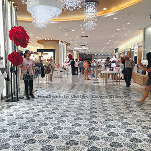 carreau ciment d'intérieur / au sol / mural / hexagonal
