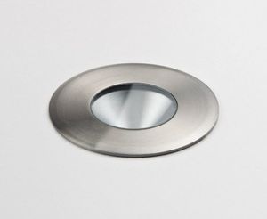 luminaire encastrable au sol / à LED / rond / pour pièce humide