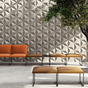 banquette modulable / contemporaine / en tissu / en cuir